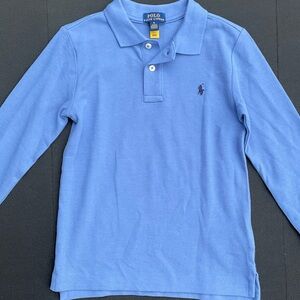 Polo by Ralph Lauren Kids Classic Blue Polo Shirt size 6 long sleeve